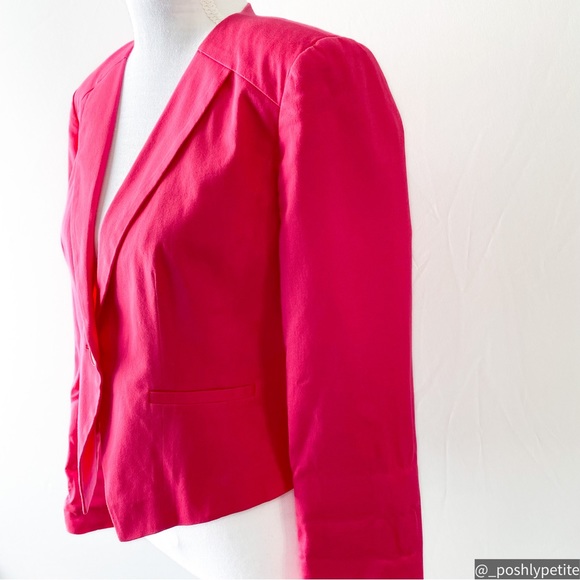 Halogen XS pink button mid length v blazer - Picture 6 of 15
